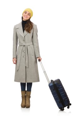 Kadın çanta kış tatili için hazır