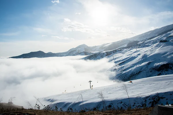Mountains during winter in Azerbaijan — Stock Photo, Image
