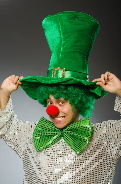 Funny person in saint patrick holiday concept — Stock Photo, Image