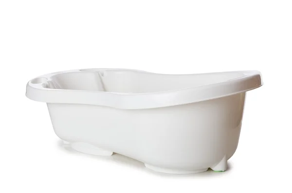 작은 욕조는 흰색 절연 — 스톡 사진