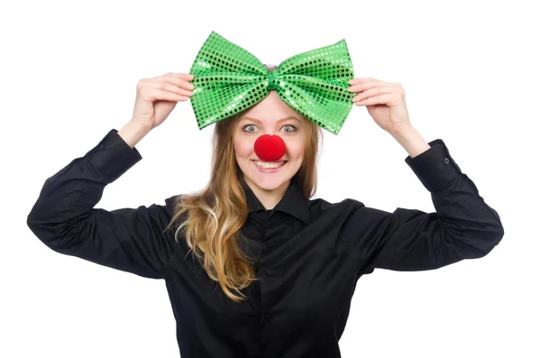 Funny person in saint patrick holiday concept — Stock Photo, Image