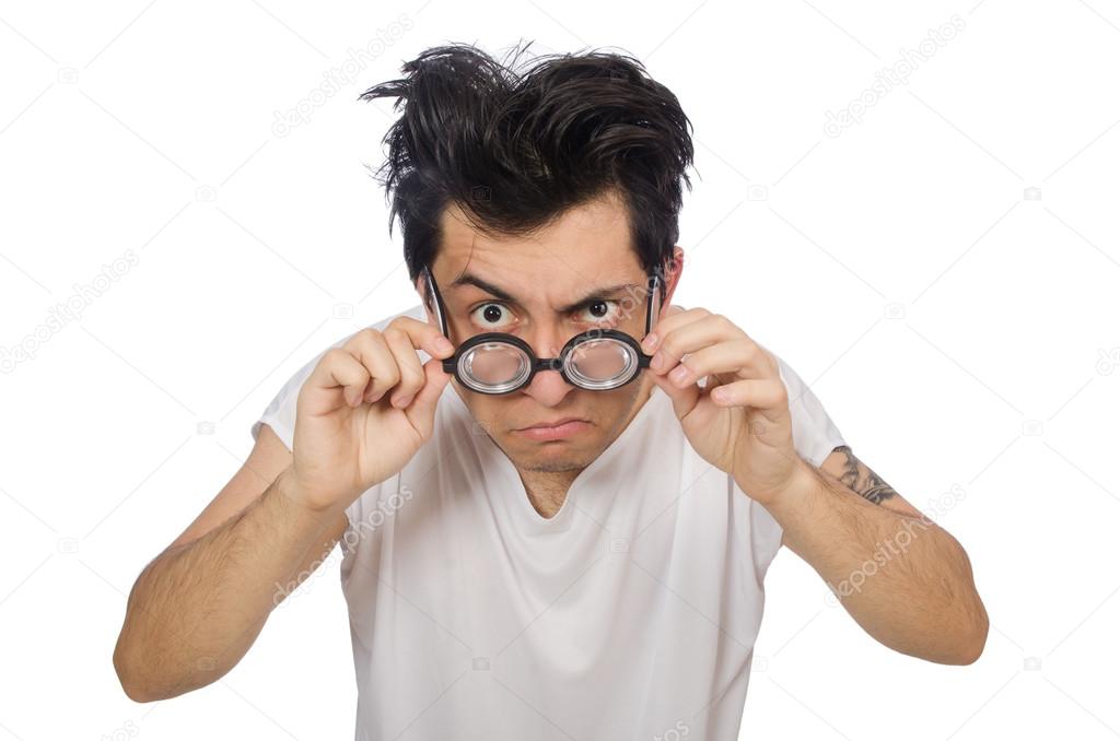 Funny man suffering from mental disorder Stock Photo by ©Elnur_ 89044278 Funny man suffering from mental disorder Stock Photo by ©Elnur_ 89044278
