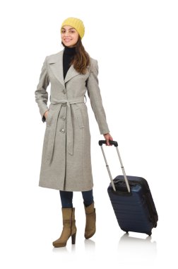 Kadın çanta kış tatili için hazır