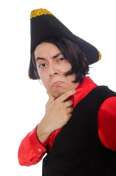 Lustiger Pirat mit Hut — Stockfoto