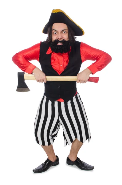 Funny pirate with axe — Stock Photo, Image