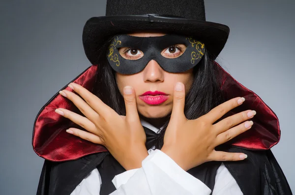 Woman magician in funny concept — Stock Photo, Image