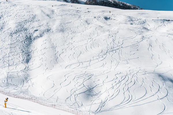 Winterbergen in de regio Gusar in Azerbeidzjan — Stockfoto