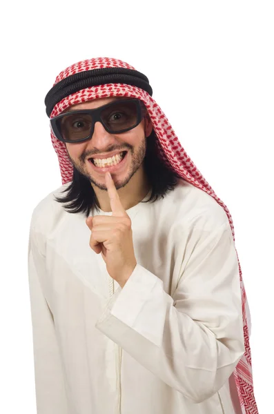 Arabische zakenman geïsoleerd op wit — Stockfoto