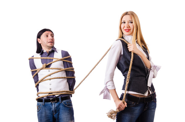 Семейный конфликт с мужчиной и женщиной