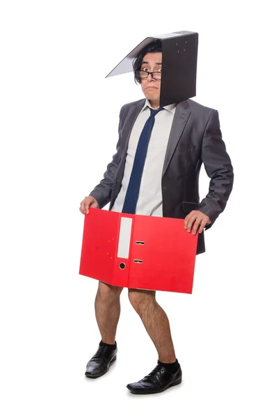 Funny man in business concept — Stock Photo, Image