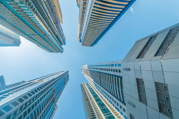 Tall Dubai Marina skyscrapers in UAE — Stock Photo, Image