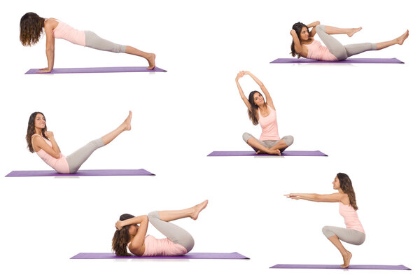 Concept of healthy lifestyle in set