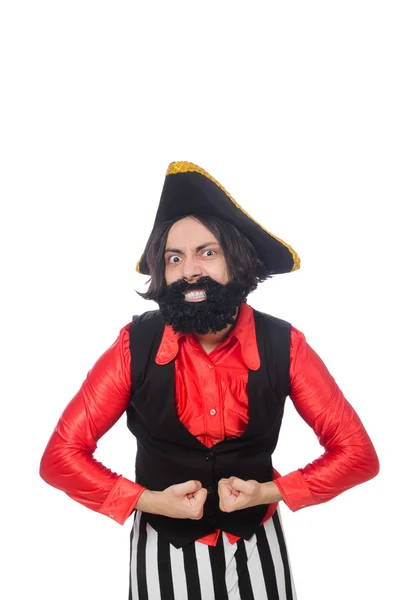 Funny pirate isolated on the white — Stock Photo, Image