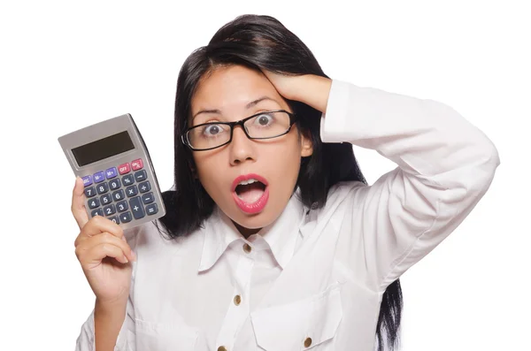 Young woman in business concept — Stock Photo, Image