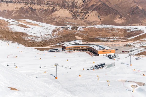 在阿塞拜疆，Shahdag 的旅游酒店 — 图库照片