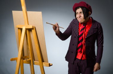 Onun sanat ile komik sanatçı