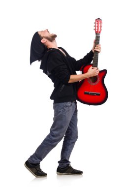 Gitarist beyazı izole etti