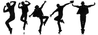 Dans konseptinde dansçıların siluetleri
