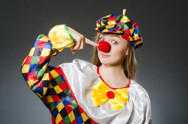 Payaso en el concepto divertido — Foto de Stock