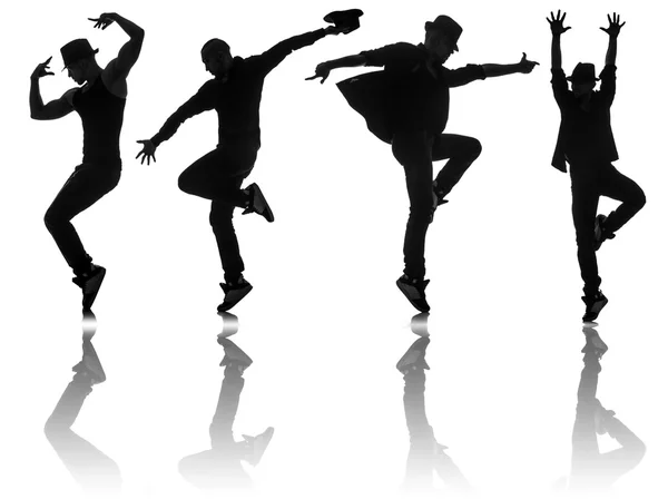 ダンスのコンセプトのダンサーのシルエット — ストック写真