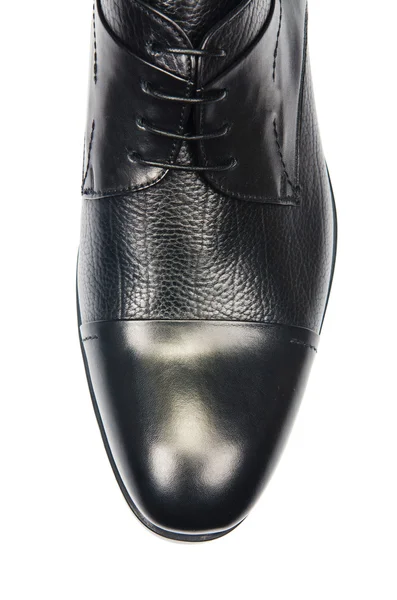 Gorjeta de sapatos masculinos isolados em branco — Fotografia de Stock