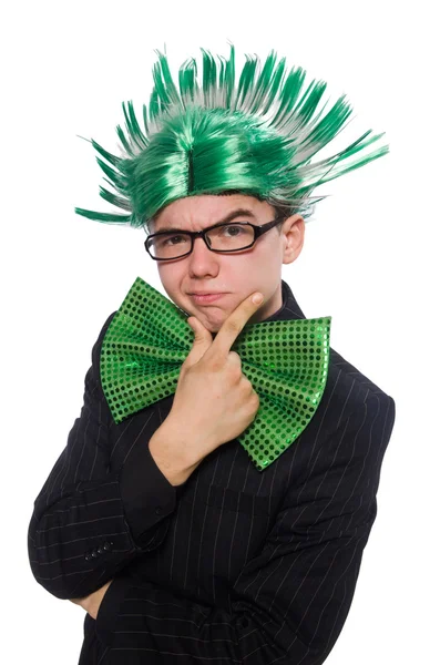 Homme drôle avec coiffure mohawk — Photo