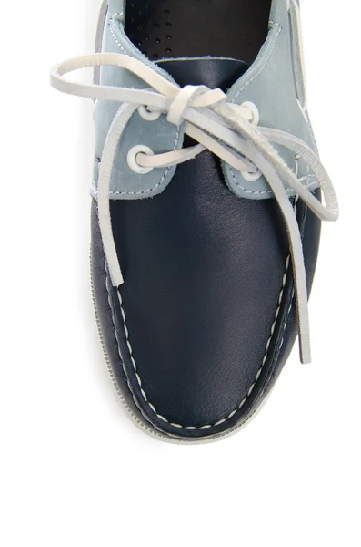 Embout de chaussures homme isolé sur blanc — Photo