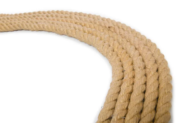 Konceptet med lång hampa rep — Stockfoto