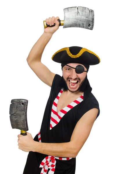 Man pirate isolated on the white background — Stock Photo, Image