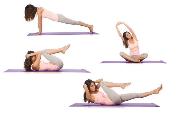 Concept of healthy lifestyle in set