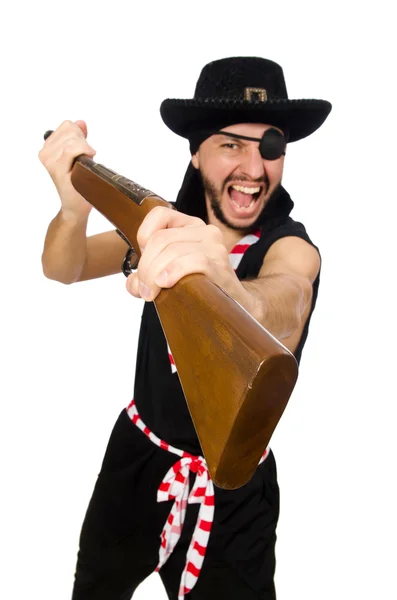 Man pirate isolated on the white background — Stock Photo, Image