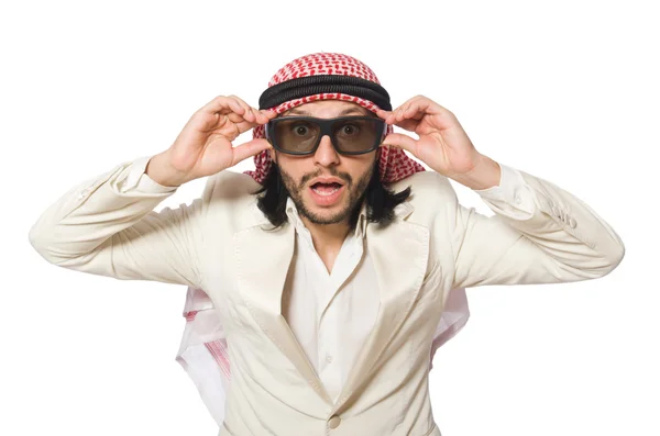 Arabisk forretningsmann isolert på hvit – stockfoto