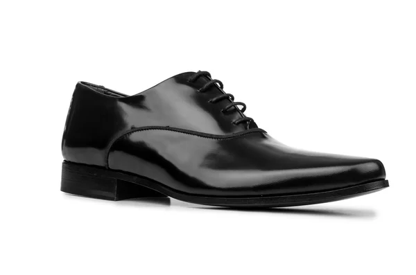 Zapatos masculinos negros aislados en blanco —  Fotos de Stock