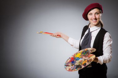 Kadın sanatçı sanat kavram