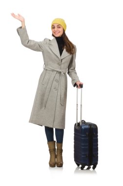 Kadın çanta kış tatili için hazır