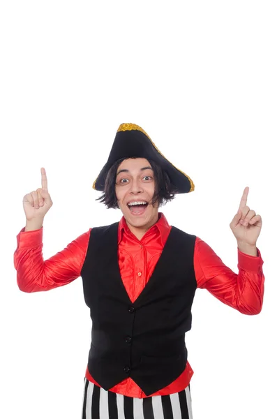 Funny pirate isolated on the white — Stock Photo, Image