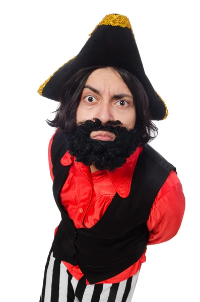 Funny pirate isolated on the white — Stock Photo, Image