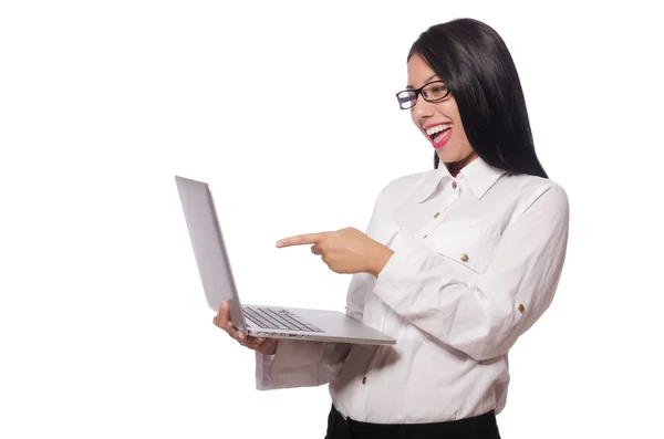 Mujer joven en concepto de negocio —  Fotos de Stock