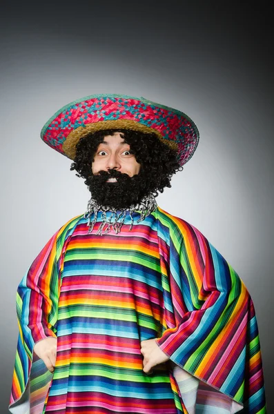 Person wearing sombrero hat in funny concept — Stock Photo, Image