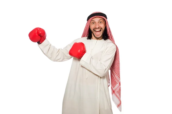 Arabische zakenman geïsoleerd op wit — Stockfoto