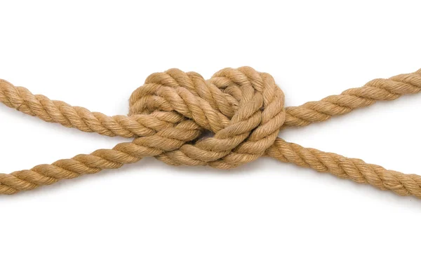 Concepto con cuerda larga de cáñamo — Foto de Stock