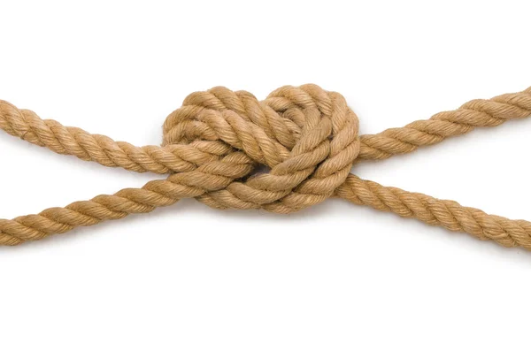 Concept with long hemp rope — Stock Photo, Image