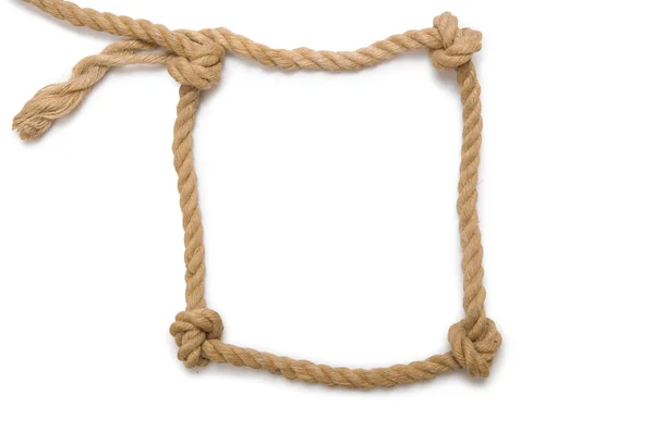 长的麻绳上的概念 — 图库照片