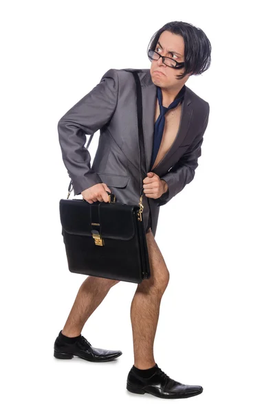 Funny man in business concept — Stock Photo, Image