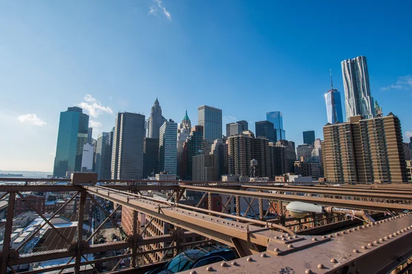 Panorama of downtown Manhattan in New York — Stock Photo, Image