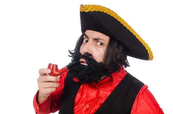 Funny pirate isolated on the white — Stock Photo, Image