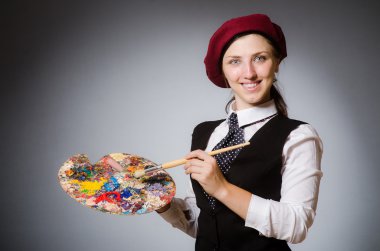 Kadın sanatçı sanat kavram