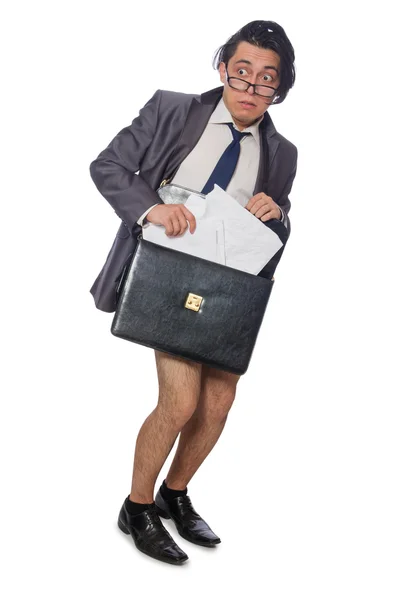 Funny man in business concept — Stock Photo, Image