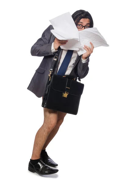 Funny man in business concept — Stock Photo, Image