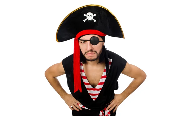 Man pirate isolated on the white background — Stock Photo, Image